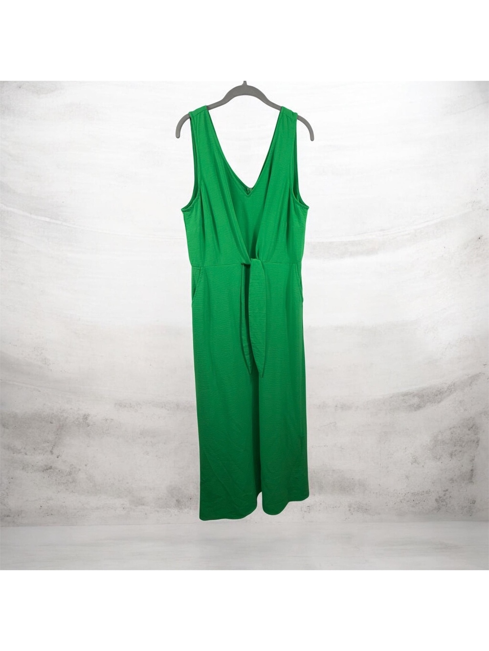 1.STATE Green Tie Front Maxi Dress L